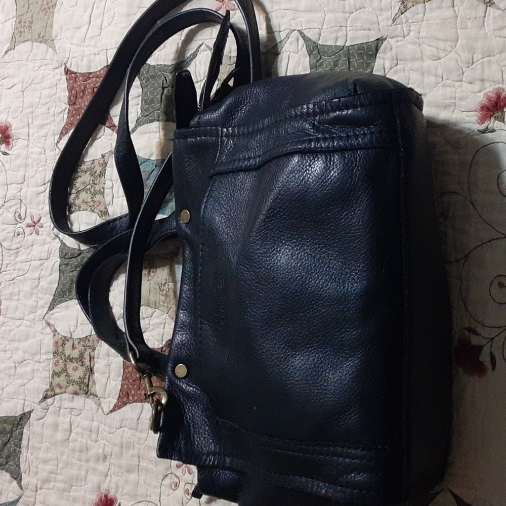 American Leather Co Black Shoulder Bag